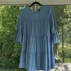 Denim 3/4 Sleeve Dress